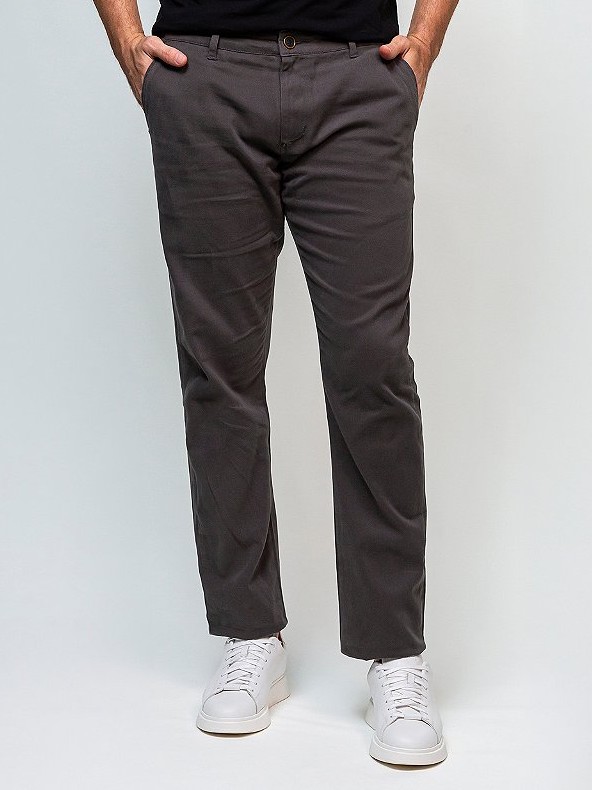 Calça Sarja Colorfix Slim Giacomelli Uomo Chumbo