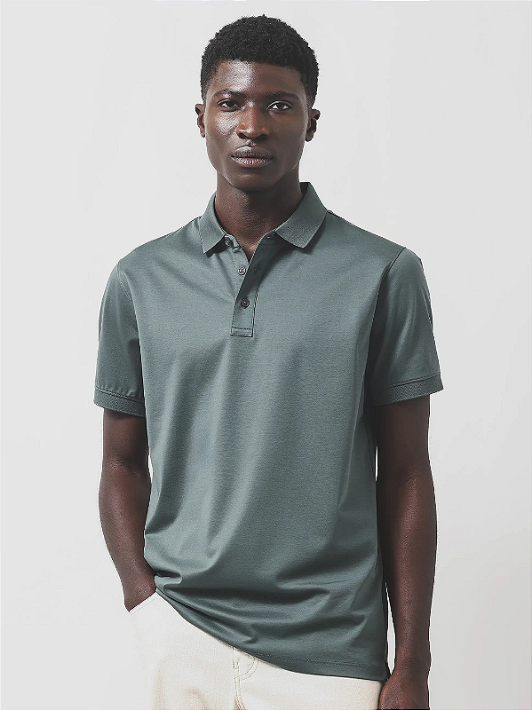 Polo Algodão Australiano Mercerizada A-70 Interlock Aramis Botanico