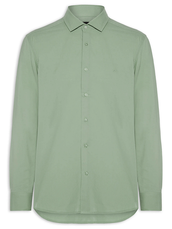 Camisa Aramis Manga Longa Slim Fio 60 Carbon Touch Verde