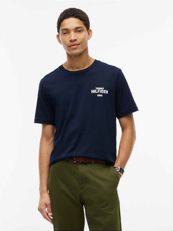 Camiseta Tommy Hilfiger 1985 Graphic Tee Navy Blue