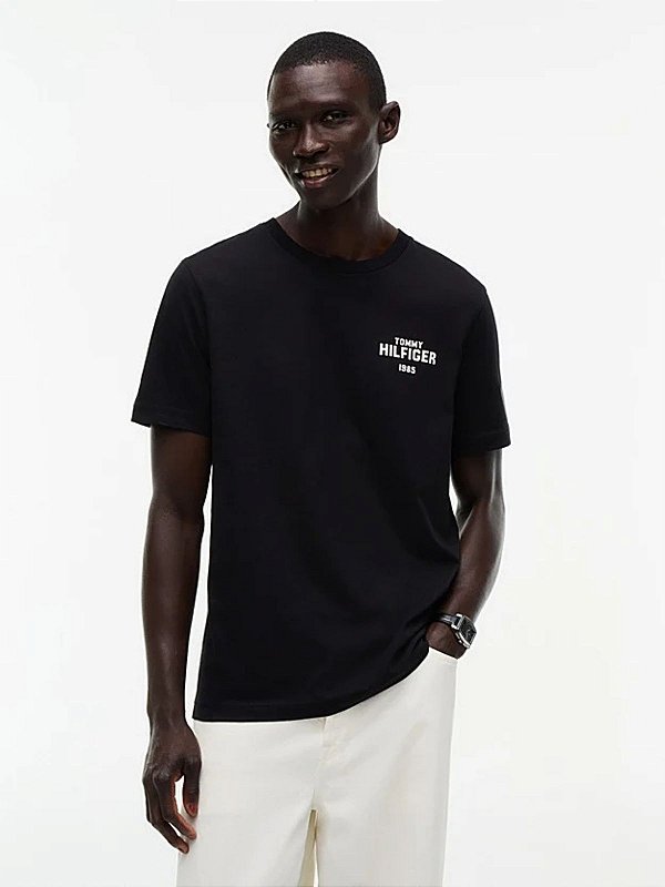 Camiseta Tommy Hilfiger 1985 Graphic Tee Preto