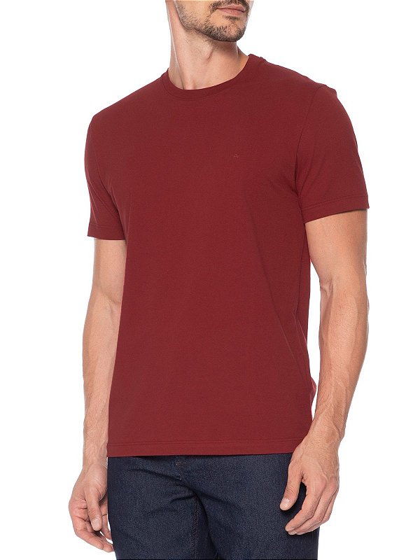 Camiseta Aramis Básica Logo Surton Vermelho Carmim