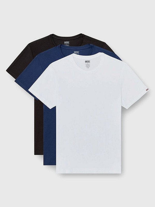Kit 3 Camisetas Básicas Diesel Randal D-Core