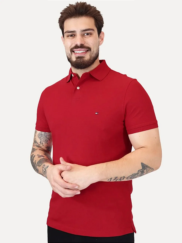 Polo Piquet Regular Fit 1985 Tommy Hilfiger Medium Red
