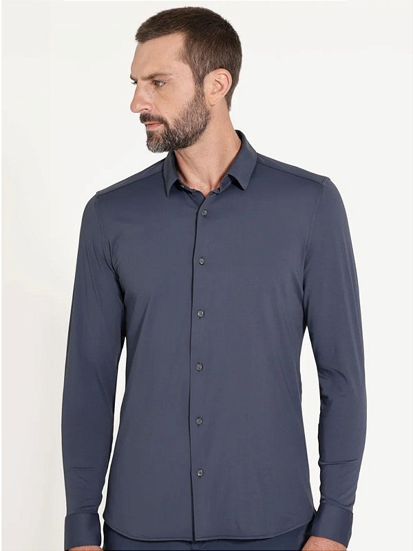 Camisa Urban Flex Defense Manga Longa Marinho