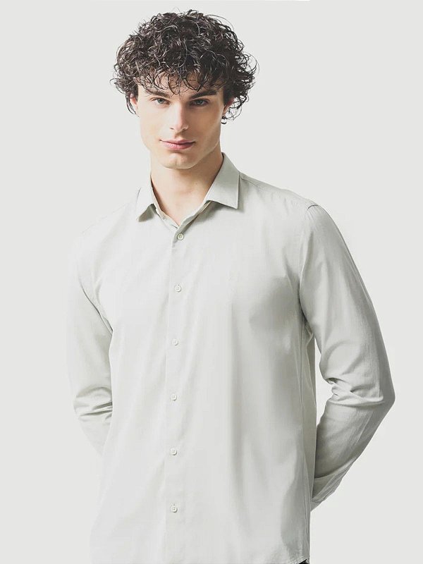 Camisa Aramis Manga Longa Slim Algodão Willis Verde