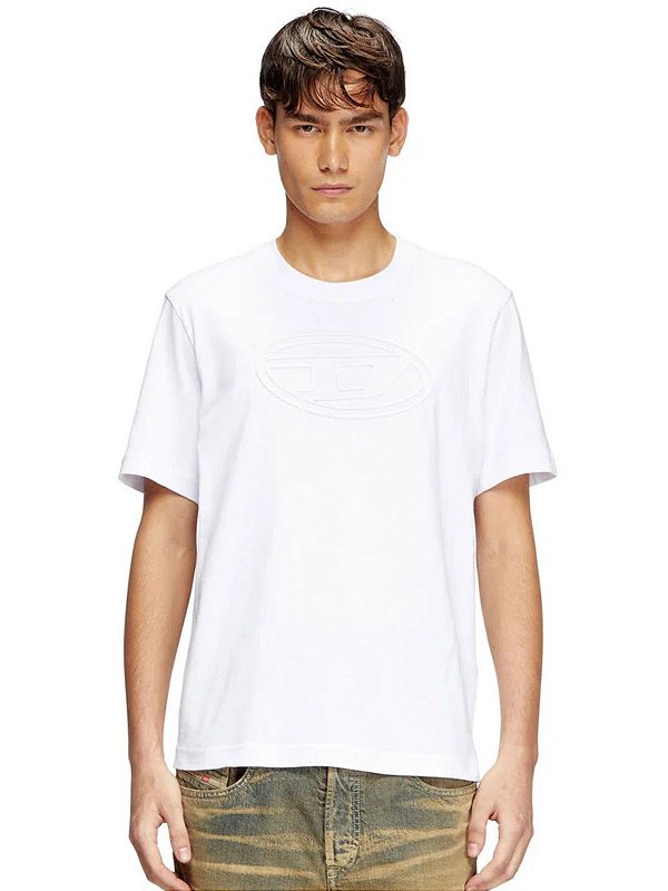 Camiseta Diesel T-Adjust-Bigoval Branco