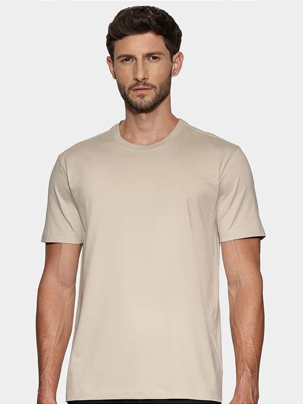 Camiseta Aramis Manga Curta Básica Comfort+ Palha