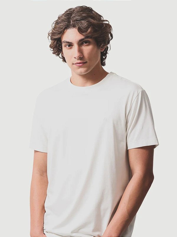Camiseta Aramis Manga Curta Básica Comfort+ Off White