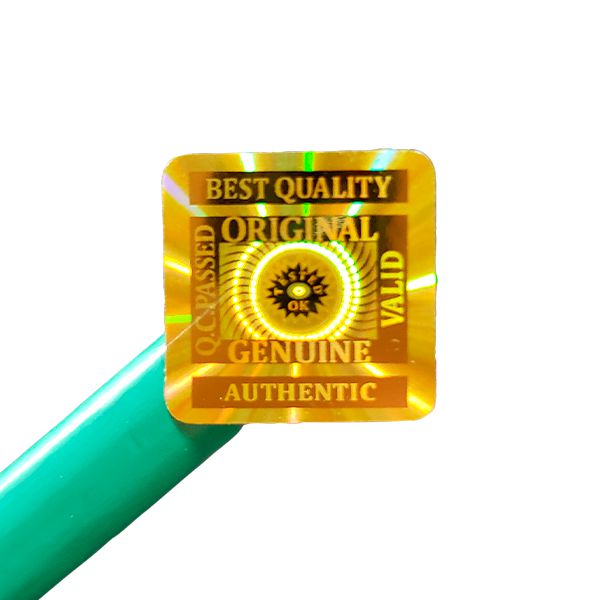 Selo Holográfico Void 15x15mm Cor Dourado