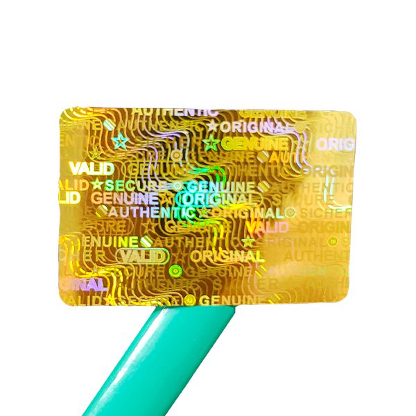 Selo Holográfico Void 30x20mm Cor Dourado