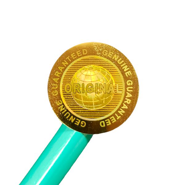 Selo Holográfico Void 20mm Redondo Original Cor Dourado