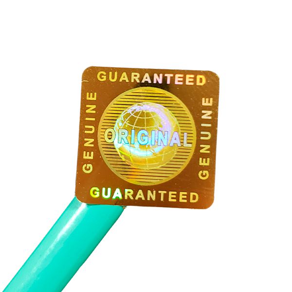 Selo Holográfico Void 20x20mm Cor Dourado