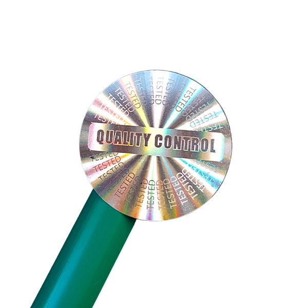 Selo Holográfico Void 20mm Redondo Cor Prata Controle de Qualidade