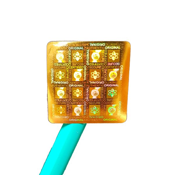 Selo Holográfico Void 25x25mm Cor Dourado