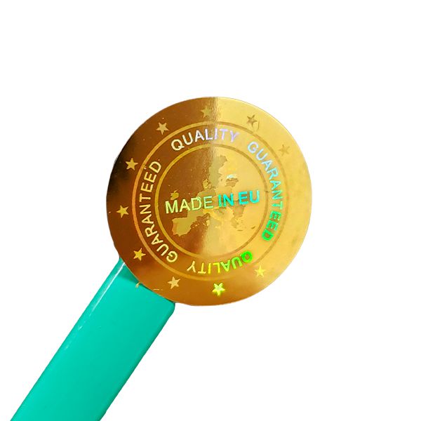 Selo Holográfico Void 20mm Made in EU Cor Dourado