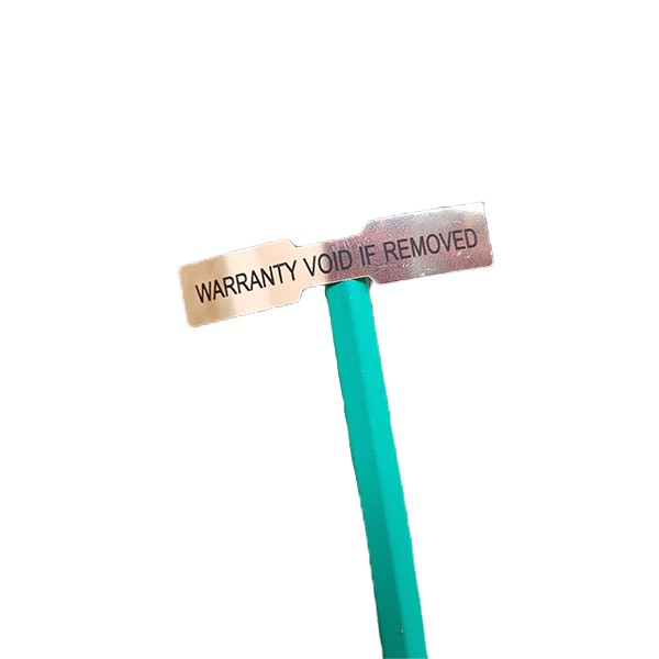 Selo Holográfico Void 10x50mm Retangular Cor Prata Warranty Void If Removed
