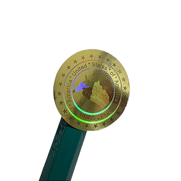 Selo Holográfico Void 20mm United States Of America Dourado