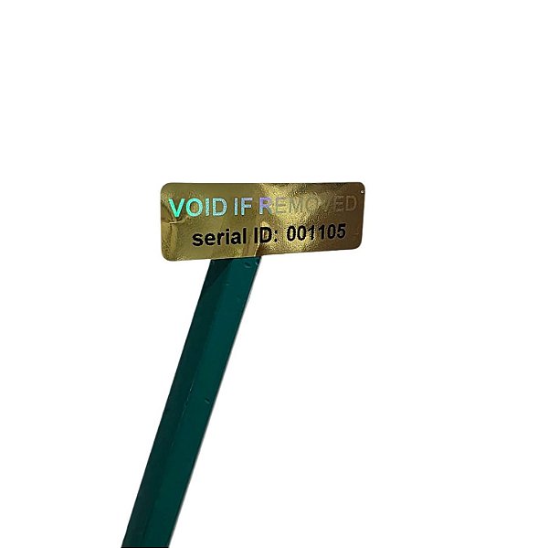 Selo Dourado Void 30x10mm Void If Removed
