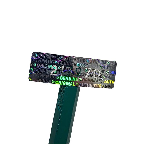 Selo Void 30x10mm Prata Numeração Vazada