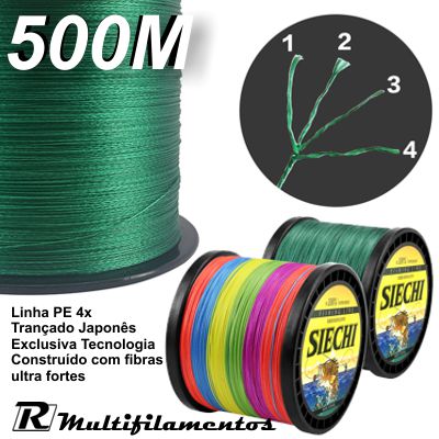 Linha Multifilamento 4X 500 metros