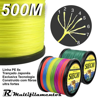 Linha Multifilamento 8X 500 metros