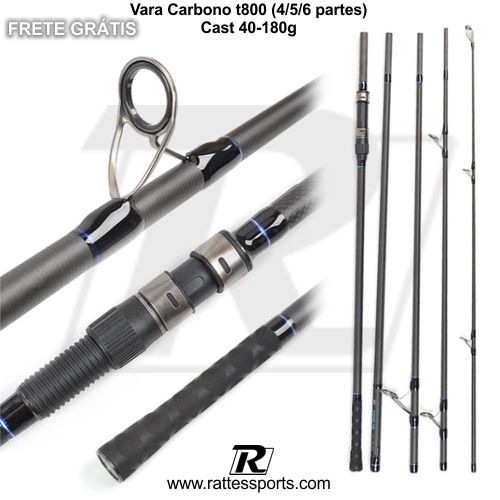 Vara Carbono Modelo FISHBANG carbono t800  Cast 40-180g