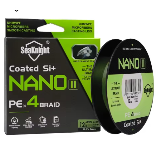 Linha Multifilamento X4 Micro PE NANO II SeaKnight 300 metros