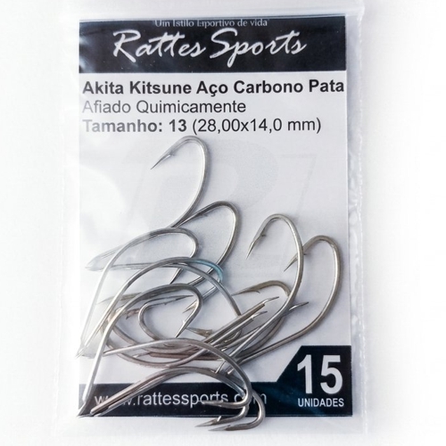 Anzol Akita Kitsune Aço Carbono Pata