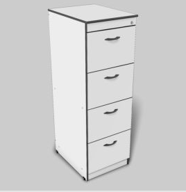 Arquivo com 4 Gavetas-Economico-Light-HOMEOFFICE