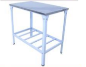 Mesa Inox  com prateleira