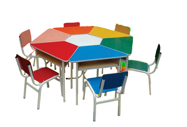 Conjunto Sextavado Componível em Resina Plastica Junior