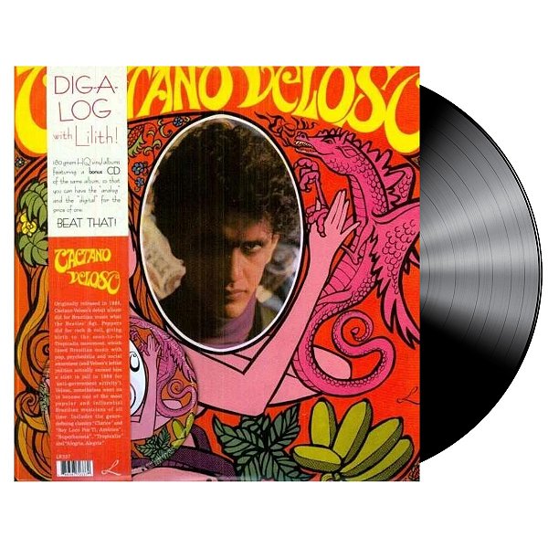 Disco de Vinil - Caetano Veloso - 1968 - LP 12"+ CD, Novo, Lacrado, Importado, 180g, Reedição
