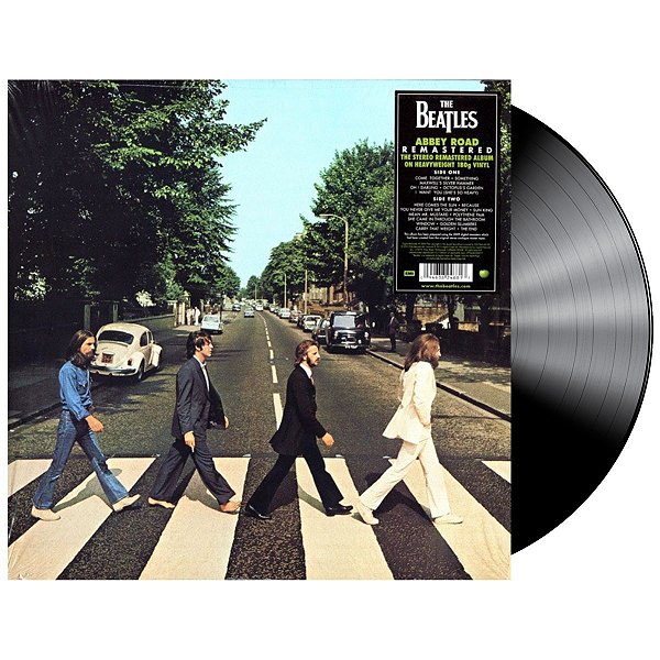 Disco de Vinil - The Beatles - Abbey Road - LP Preto, 12", Novo, Lacrado, Importado, 180g, Reedição Remasterizada
