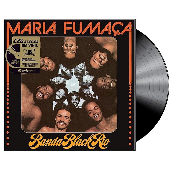 Disco de Vinil Novo - Banda Black Rio - Maria Fumaça - LP 12", Preto, 180g, Reedição, Polysom