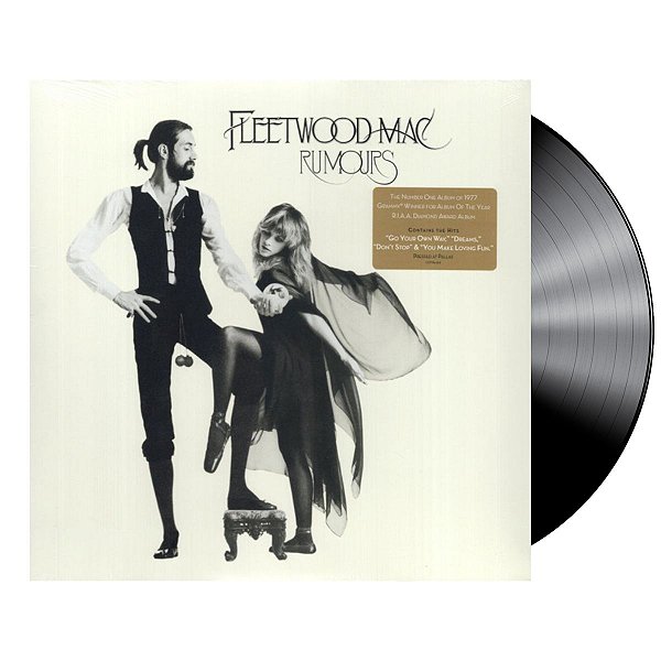 Disco de Vinil - Fleetwood Mac – Rumours - LP Preto, 12", Novo, Lacrado, Importado, Reedição