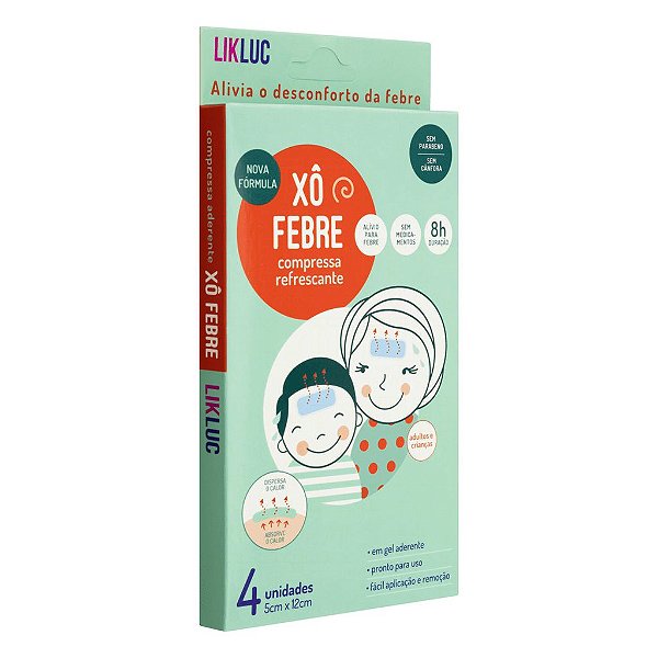 Xô Febre Compressas Refrescantes - LikLuc