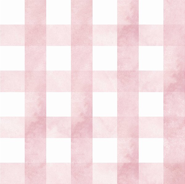 Papel de parede infantil xadrez rosa fantasy B581101