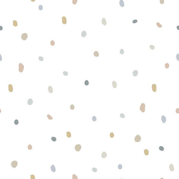 Papel de Parede Poá Pastel
