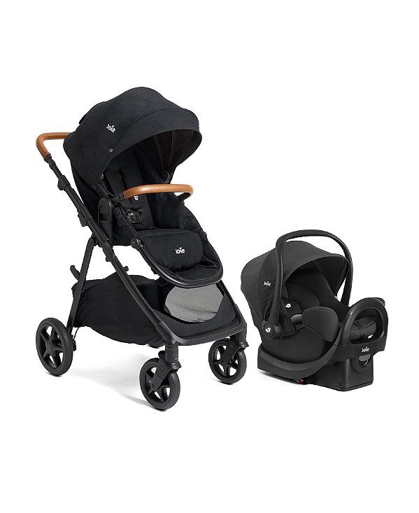 LANÇAMENTO - Carrinho de bebê Ginger Travel System (Preto Shale) - Joie (Consulte também o estoque da loja pelo whatsApp)