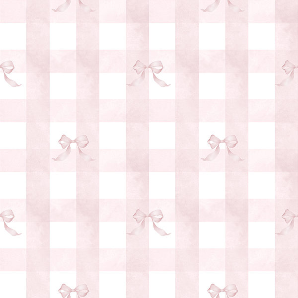 Papel de Parede Vichy com Laço