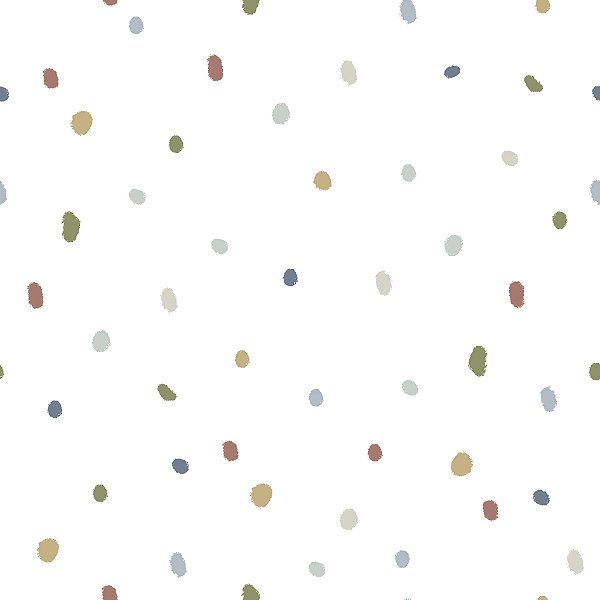 Papel de Parede Poá Colorido