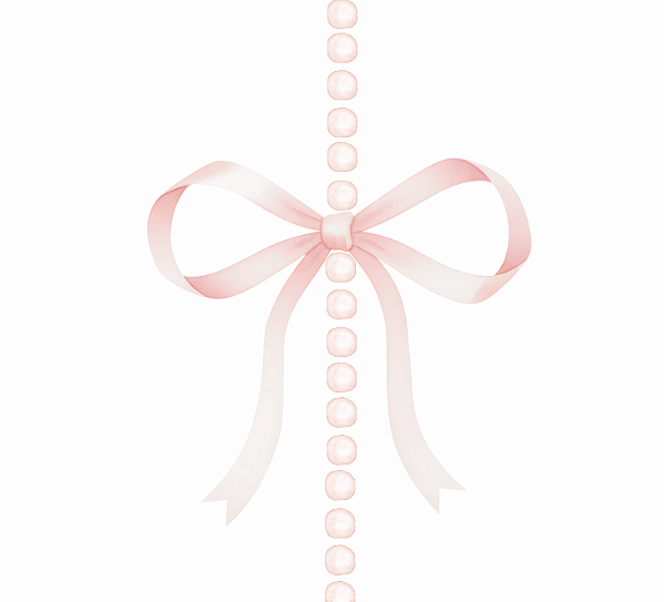 Laço aquarela com poá