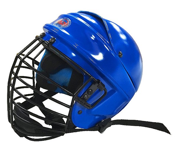 Capacete Azul Luminoso