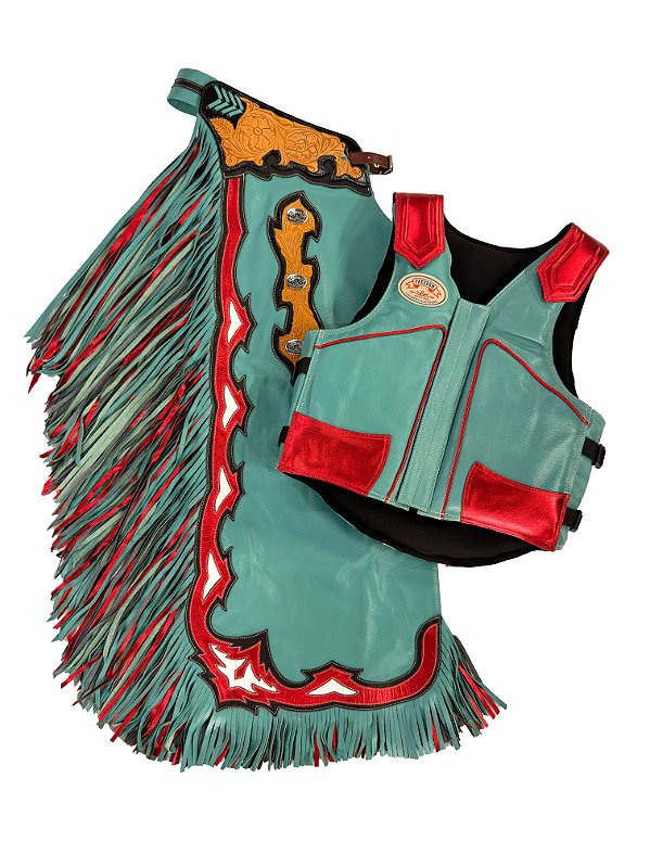 Kit Calça e Colete Dupla Franja