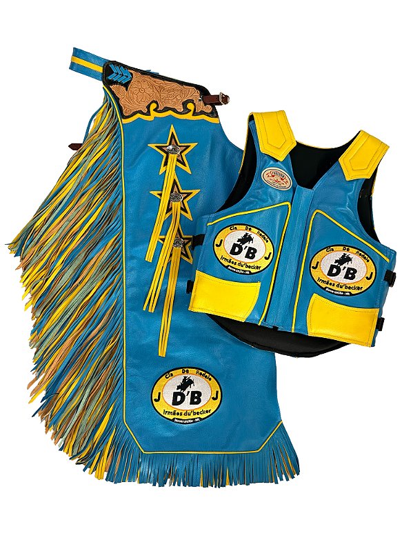 Kit Calça e Colete Personalizado Dupla Franja