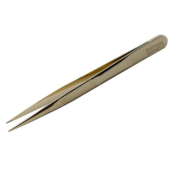 Pinça ponta fina dourada (JJ-3284) - Solingen