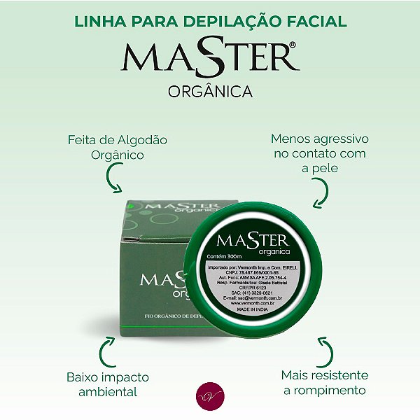 Linha para depilação facial orgânica - Master