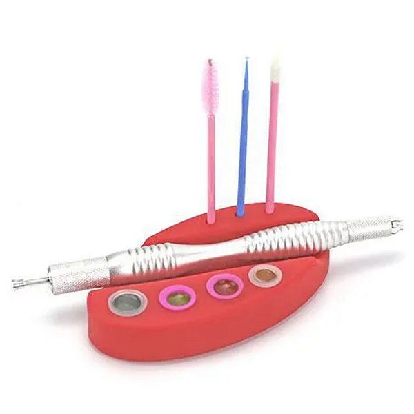 Suporte para dermógrafo tebori e batoques (silicone)
