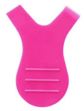 Pente Y espátula para liftting de cílios rosa (12 un)